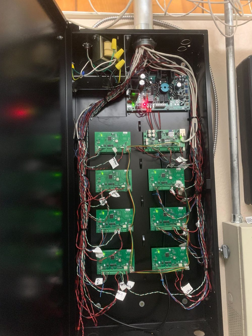 DMP access control panel installed and wired by Phoenix Security